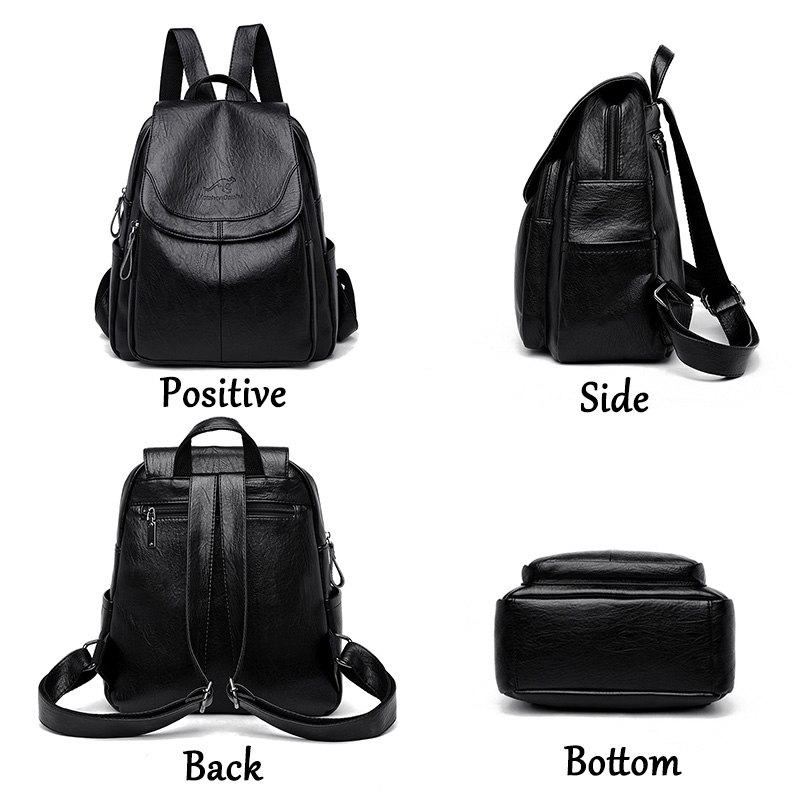 Leather Work Backpack - Sac à dos vintage en cuir
