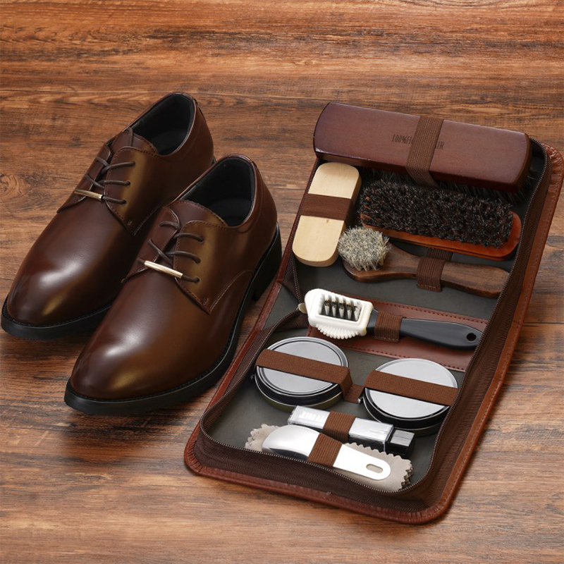 Leatherwork Kit - Ensemble de brosses à chaussures en