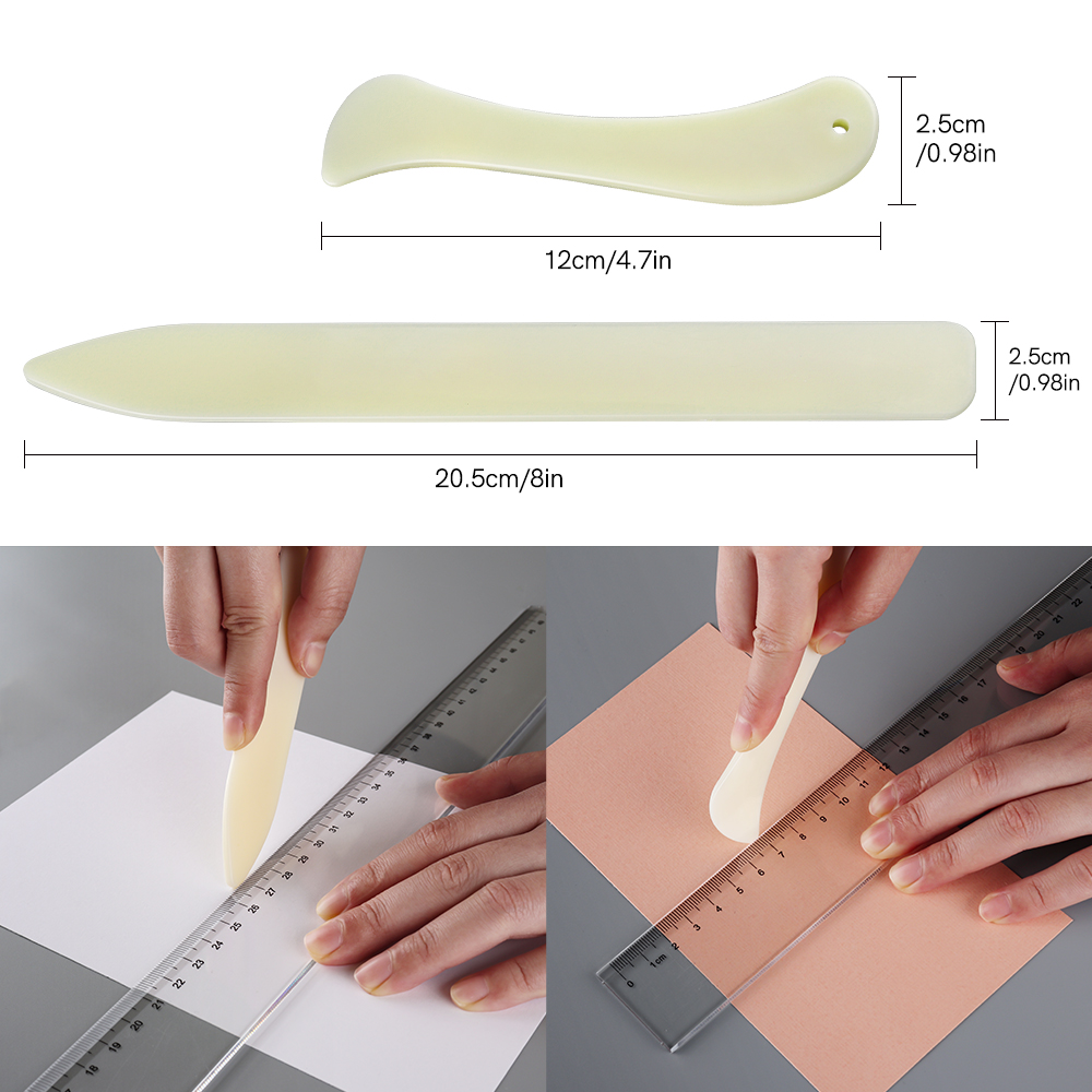 Bone Folder Tool - 2 pièces Outil de pliage et