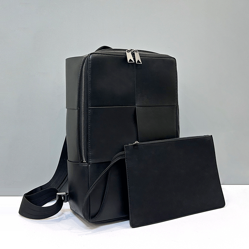 Leather Work Backpack - Sac à dos de voyage décontracté
