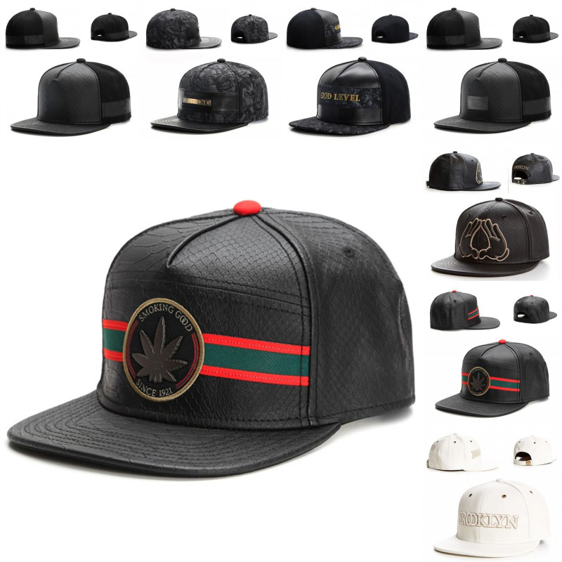 Leather Work Hat - Casquette en cuir de marque Fashio
