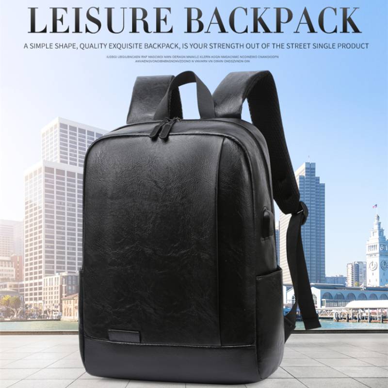 Leather Work Backpack - Hommes à la mode sac à