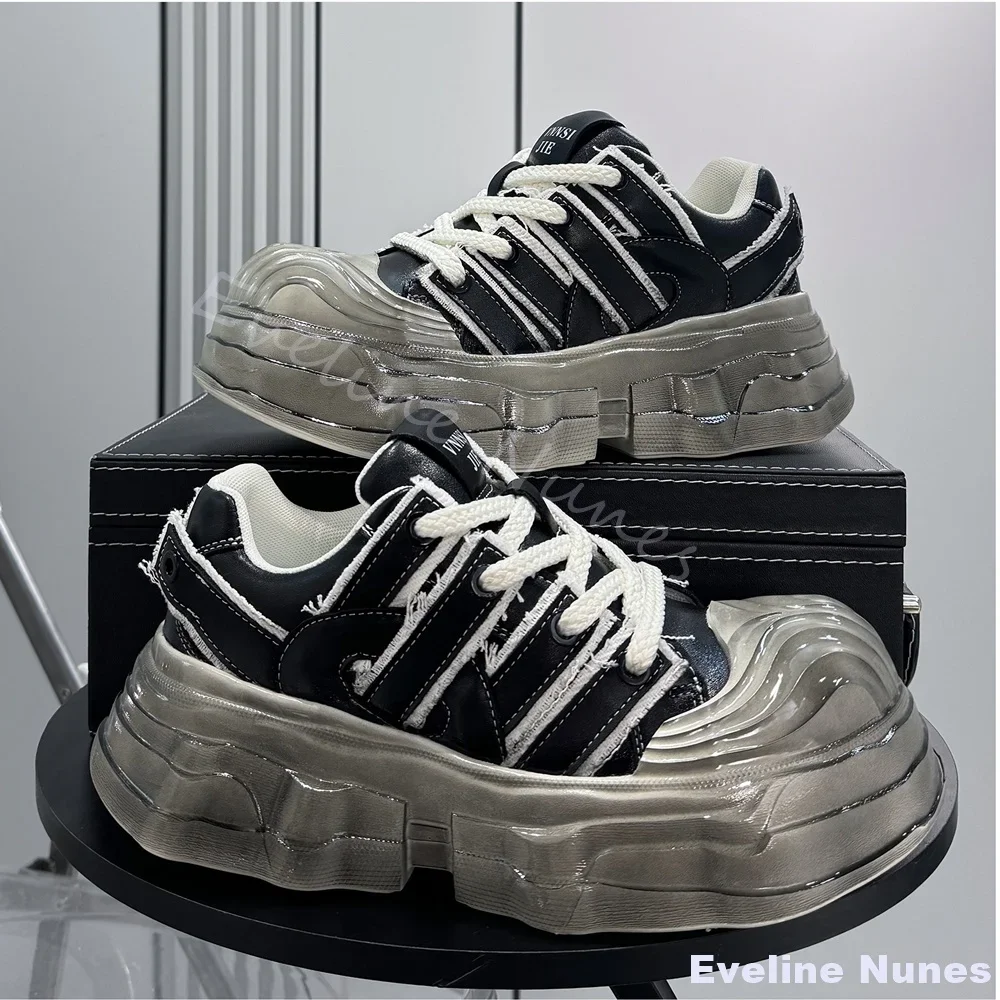 Baskets plateforme transparent - Unique Leather Work avis et prix