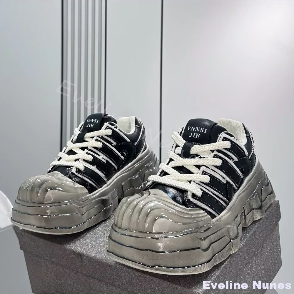 Baskets plateforme transparent - Unique Leather Work avis et prix
