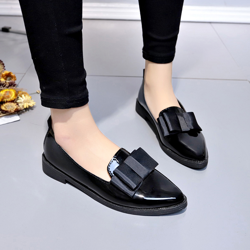 Mocassins à bout pointu en cui - Leather Work Heels avis et prix