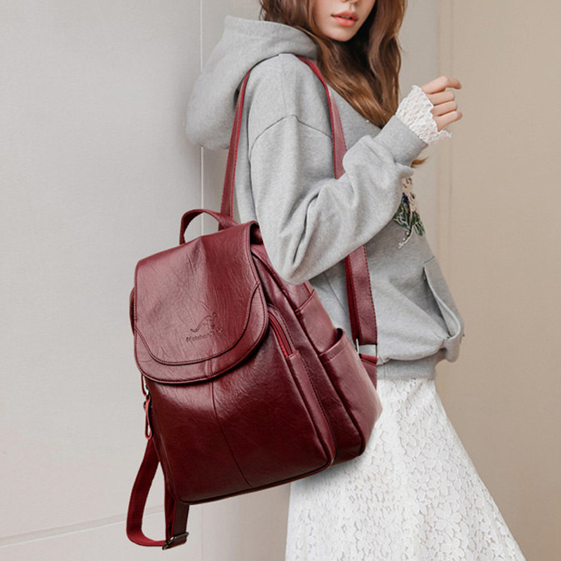 Sac à dos vintage en cuir soup - Leather Work Backpack avis et prix