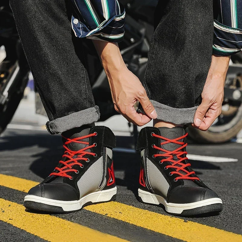 Chaussures de moto pour hommes - Leather Work Hat avis et prix
