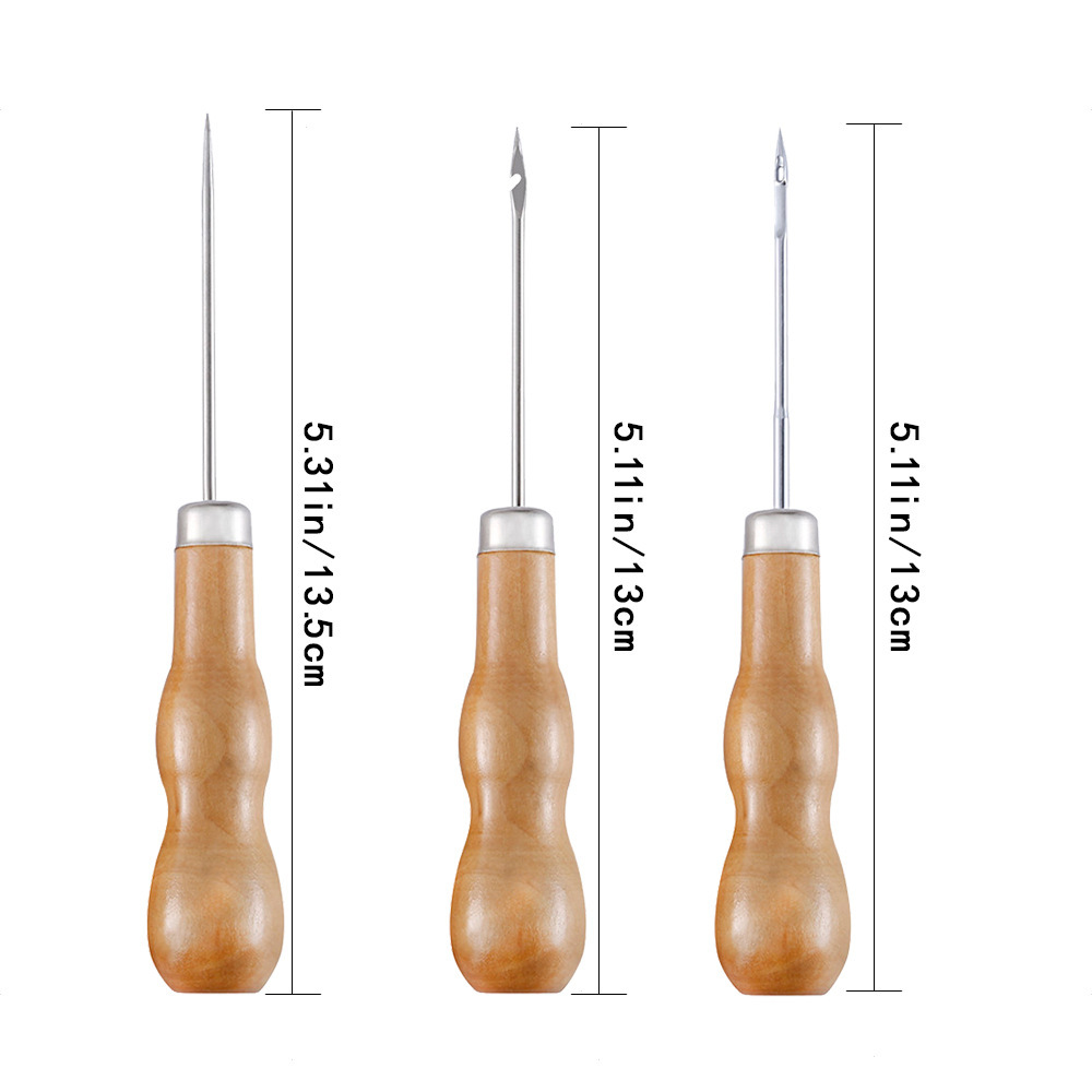 Poinçon en cuir manche en bois - Leatherwork Repairs avis et prix