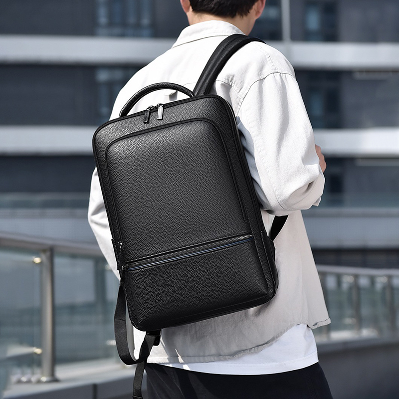 Sac à dos en cuir PU pour homm - Leather Work Backpack avis et prix