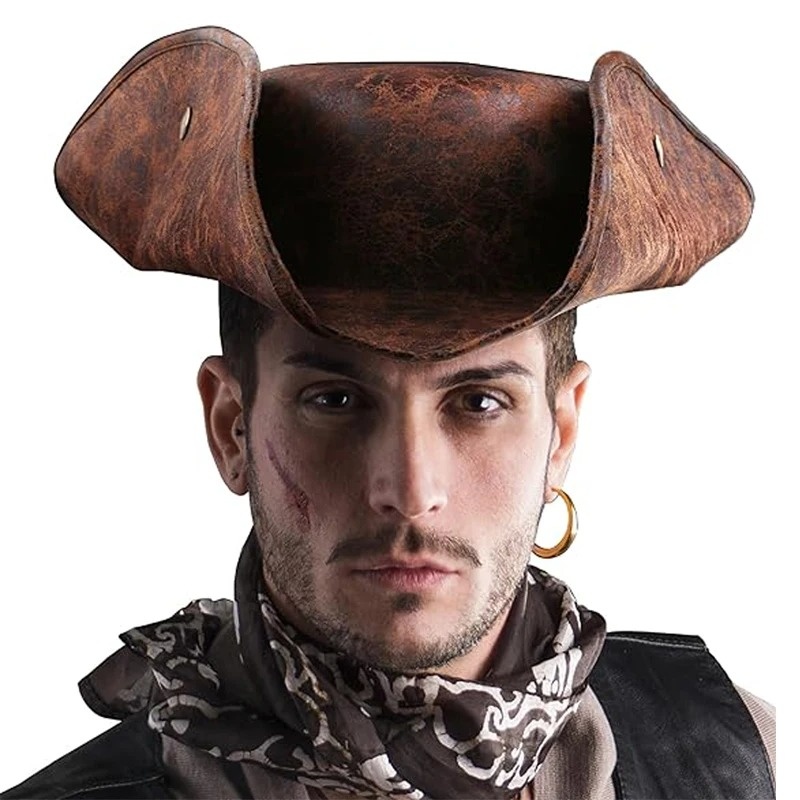 Chapeau de Pirate en Faux cuir - Leather Work Hat avis et prix