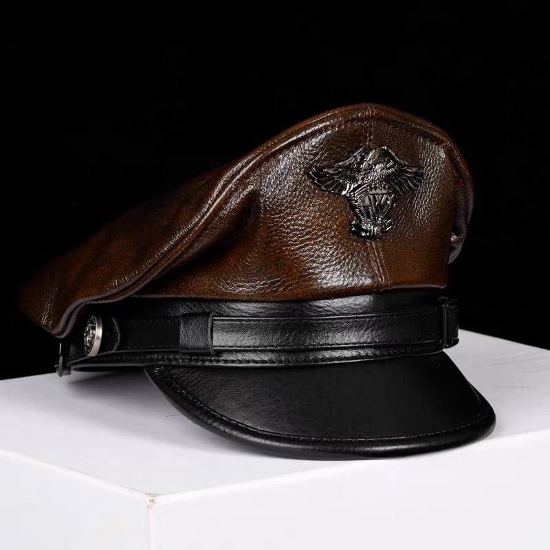 Casquettes militaires allemand - Leather Work Hat avis et prix