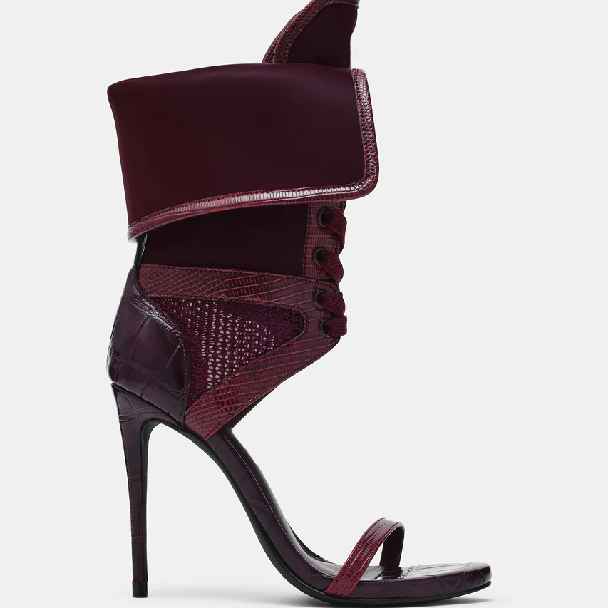 Sandales à talons aiguilles ou - Leather Work Heels avis et prix