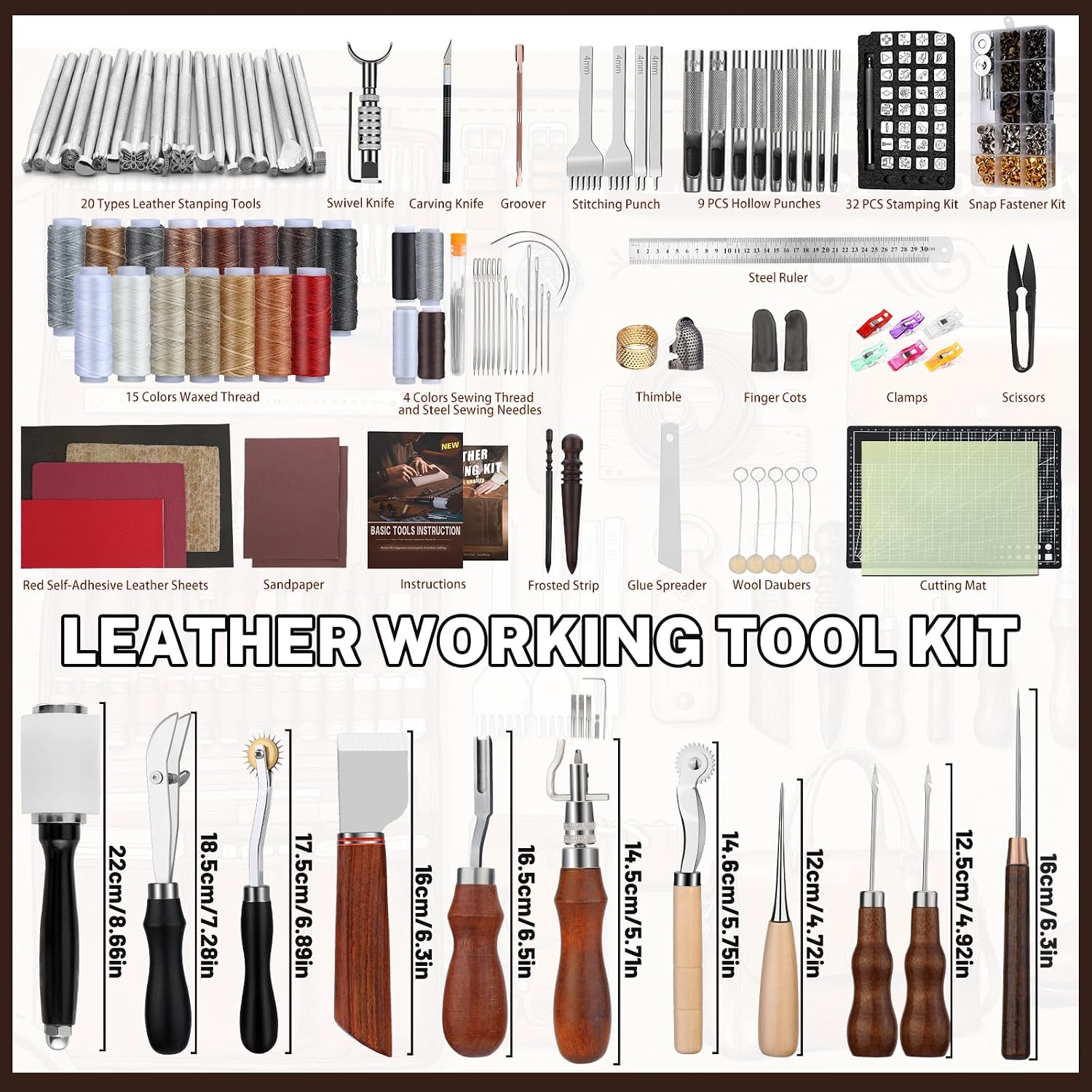 Kit de travail du cuir, outils - Leatherwork Kit avis et prix