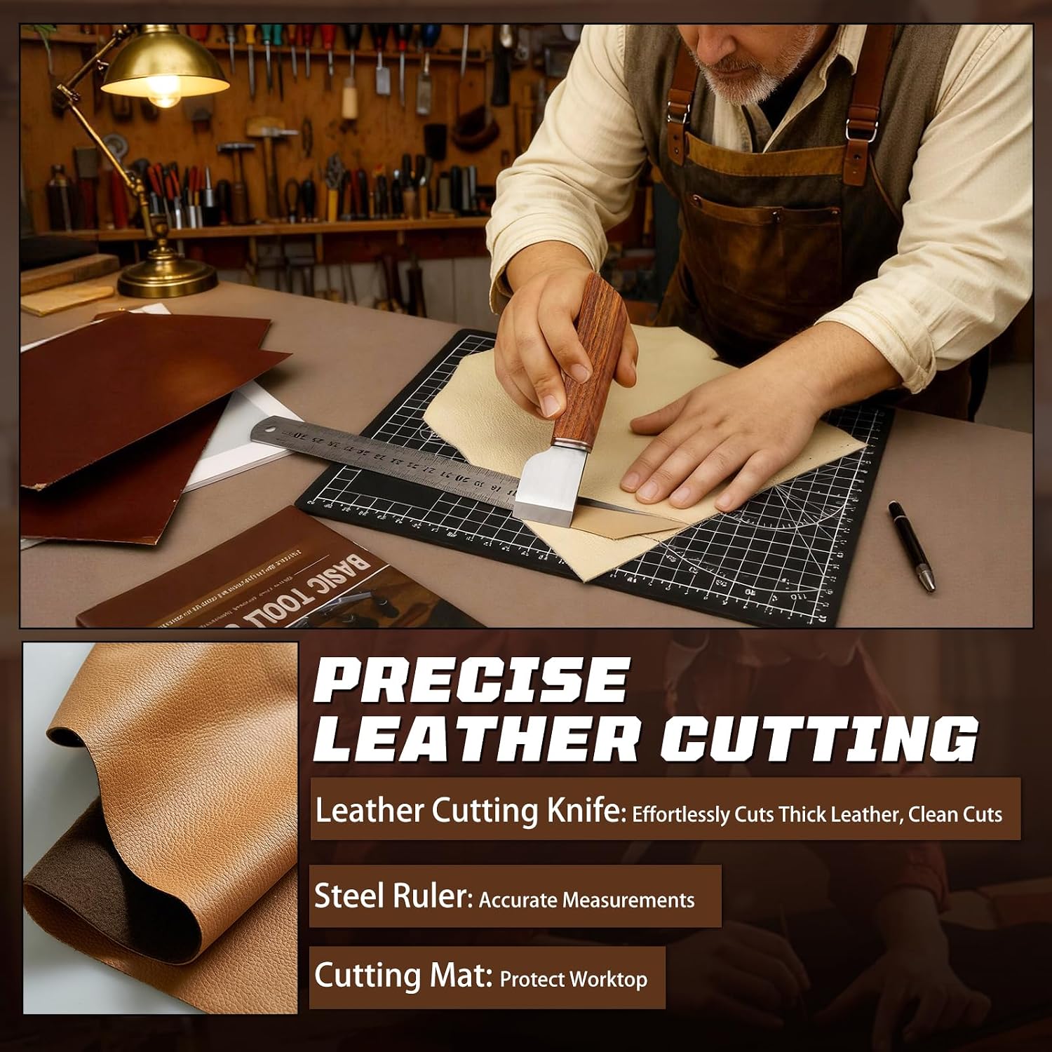 Kit de travail du cuir, outils - Leatherwork Kit avis et prix