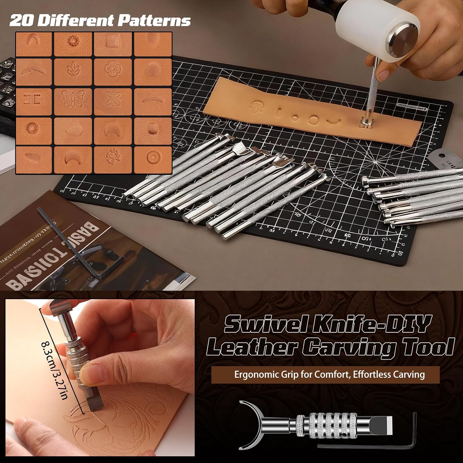 Kit de travail du cuir, outils - Leatherwork Kit avis et prix