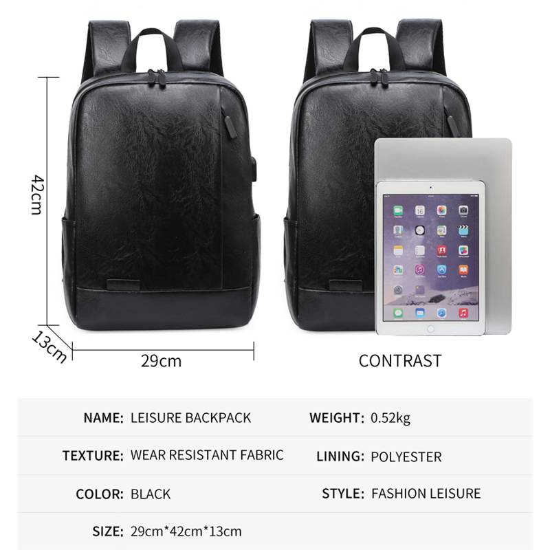 Hommes à la mode sac à dos en  - Leather Work Backpack avis et prix
