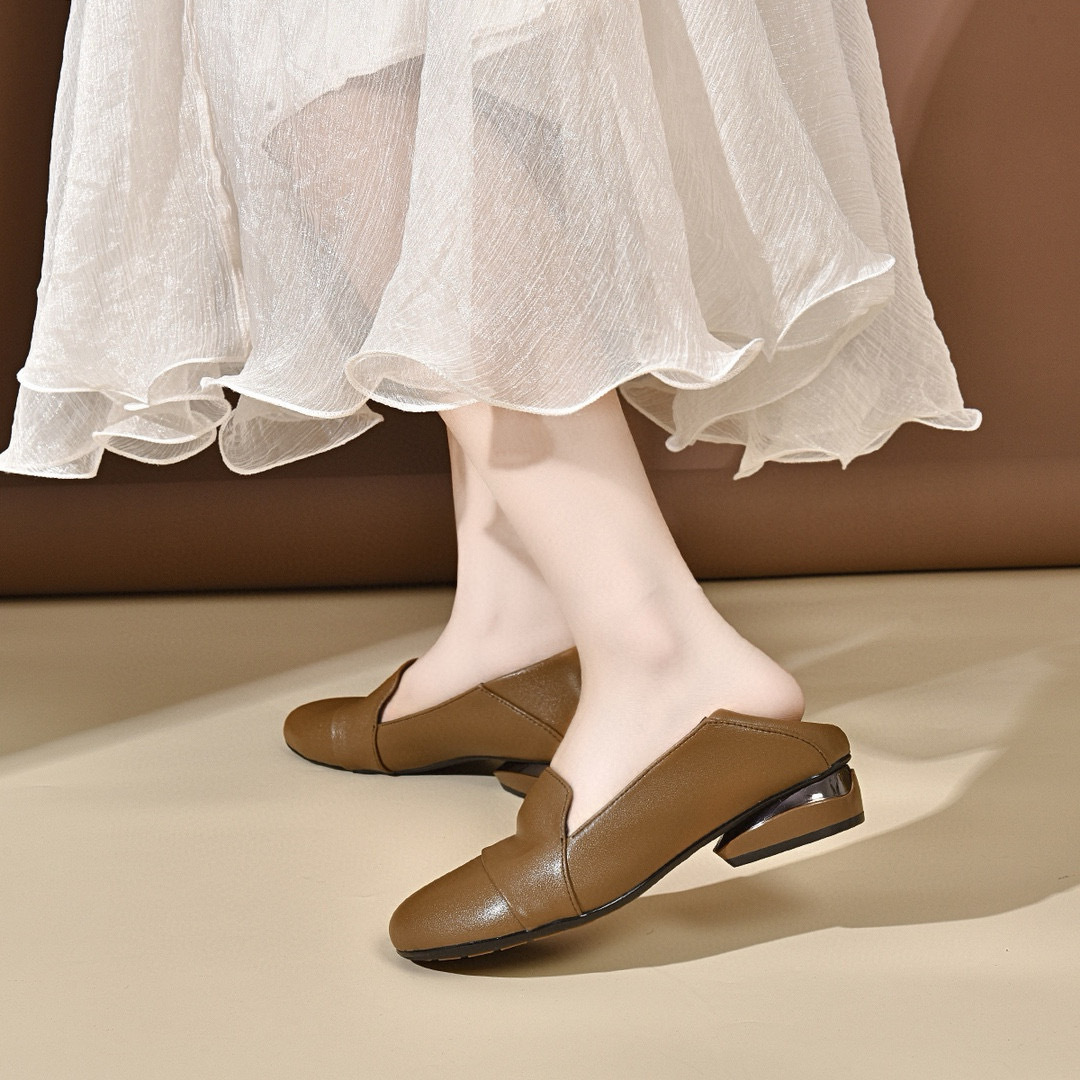 Chaussures pour femmes 2026 au - Leather Work Heels avis et prix