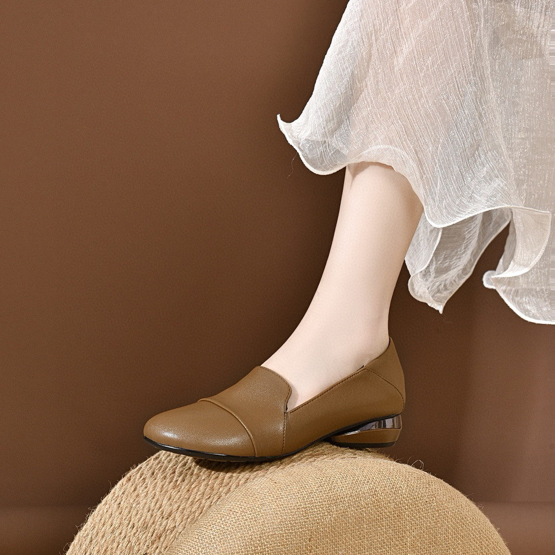 Chaussures pour femmes 2026 au - Leather Work Heels avis et prix